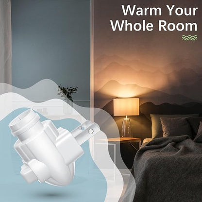 Tuanse 30 Sets Plug in Night Light Module Night Light Base with Shade Mounting Clip Plastic Lights Rotating Base for Making Your Own Decorative (White)