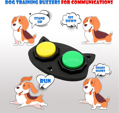 ANLIKY Recordable Button, Dog Training Buttons for Communication, Game Buzzers, Talking Button, Upgraded Version 30 Second Custom Recordable, Easy Button, Material Safety