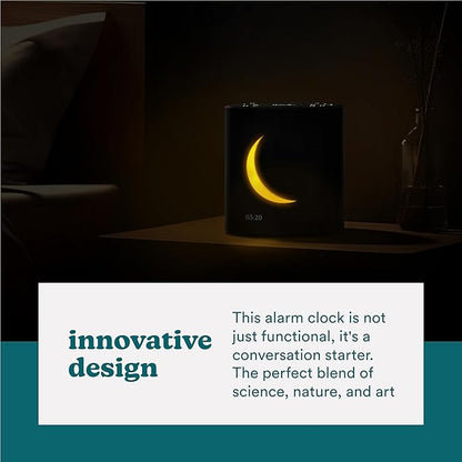 Homedics Sound Sleep Moon Dream Sound Machine and Alarm Clock, Enhance Sleep,18 Soothing Sounds, Lunar Display, Bluetooth® Connectivity Speaker, and Adjustable Brightness