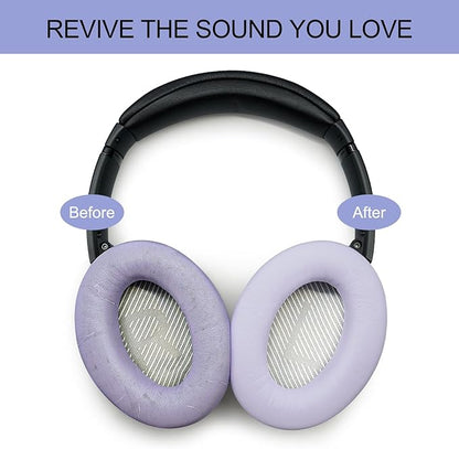 Premium Replacement Ear Pads for Bose QC35 & QC35ii Headphones Made by GEVO - Comfortable Adaptive Memory Foam and Extra Durable - Fits QuietComfort 35 & 35ii / SoundLink 1&2 AE | Chilled Lilac