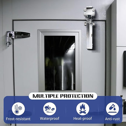 Hydraulic Door Closer, Exposed Installation. Door Closer for Heavy Duty Doors, Walk-in Freezers, Fire Doors and Warehouse Doors | 600,000 Cycles Tested, with Flush to 3/4 Inch Hook