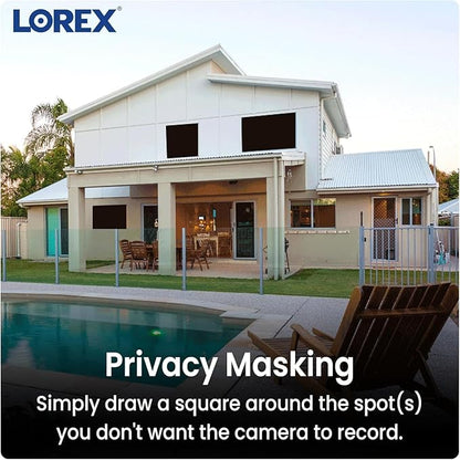 Lorex 4K Fusion DVR for Security System | 20 Channel (16 Wired + 4 Fusion) | 2TB Local Storage | Smart Motion Detection | Active Deterrence | No Monthly Fees | Voice Control | Expandable to 16TB