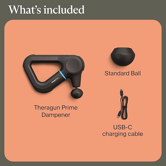 TheraGun Prime (6th Generation) Massage Gun by Therabody – Deep Tissue, Powerful Massage in a Rugged, Durable Design for Reliable Recovery & Pain Relief