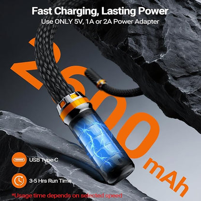 HYAKO S1 3D Flexible Pro Back Massage Rope - Handheld Vibration Therapy Massager & Hands-Free for Lower Back Pain Relief, 3000-7000 RPM Deep Tissue Muscle Massage Gun,Ideal for Athletes,Gym & Home Use
