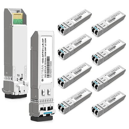 OPSTRAN 10GBASE-LR SFP+ Optical Transceiver Module Compatible with HPE Aruba J9151D J9151E JL749A J9151ECM /ProCurve J9151A 10G SFP+ LR 1310nm 10km DDM Duplex LC SMF 10 Pack
