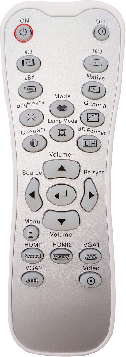 INTECHING BR-3067B Projector Remote Control for Optoma DH1011, EH300, HD131X, HD131Xe, HD131Xw, HD25, HD2500, HD25e, HD25-LV, HD25-LV-WHD, HD30, HD30B