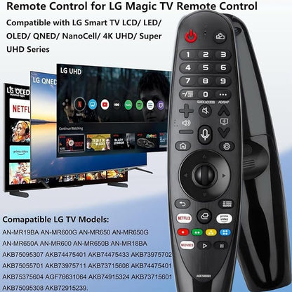 Remote Replacement Control compitable with LG Smart TV Magic Remote, AKB7585501 Universal Compatible with All Models for LG TV（NO Voice Function No Pointer Function）