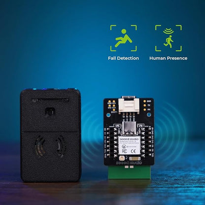 XIAO MR60FDA2 60GHz mmWave Human Fall Detection Sensor Kit, ESP32C6, Wi-Fi, BLE, Home Assistant Compatible, 6m Range