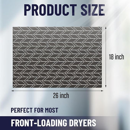 Teenyyou 1 Pcs 26 x 18 Dryer Top Protector Mat, Washer and Dryer Topper, Non Slip Waterproof Machine Cover Dust Proof Quick Drying Topper Pad for Laundry and Kitchen (Classical)