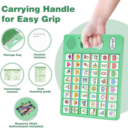 Joyreal AAC Device for Autism, Non Verbal Communication Tools for Speech Therapy & Stroke Rehab. Autism Communication Board with 5 Programmable Buttons & Adjustable Volume, Autistic Kids Must Haves