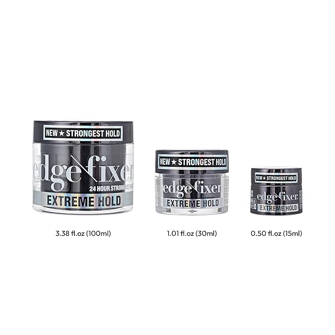 Red by Kiss Edge Fixer Extreme Hold, Strong Edge Control with 24-Hour Hold, Infused with Biotin for Nourishment & Hydration, No Flaking or Oily Residue (0.5 Fl.oz.)