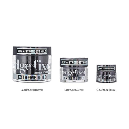 Red by Kiss Edge Fixer Extreme Hold, Strong Edge Control with 24-Hour Hold, Infused with Biotin for Nourishment & Hydration, No Flaking or Oily Residue (1.01 Fl.oz.)