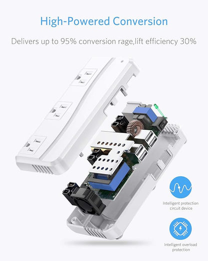 BESTEK 220v to 110v Voltage Converter, US to Europe Converter for Hair Straightener/Curling Iron, 250W Power Converter for European Travel, (EU/UK/AU/JP/India/South Africa Universal Plug Adapter)