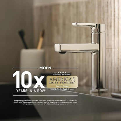 Moen Flo Smart Water Monitor and Automatic Shutoff Sensor, Wi-Fi Connected Water Leak Detector for 1-Inch Diameter Pipe, 900-006