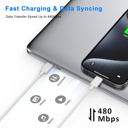 Matsusho iPhone 16 15 Charger Fast Charging 10 FT, 2 Pack 20W USB C Wall Charger Block with 10FT Long Type C to C Charging Cable for iPhone 16/16 Plus/16 Pro/16 Pro Max/15/15 Pro/15 Pro Max/15 Plus