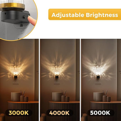L LOHAS Night Lights Plug into Wall, 2 Pack 3000K/4000k/5000KColor Changing Night Light, 3CCT Color Temperature Night Light, Dusk to Dawn Sensor for Hallway, Bathroom