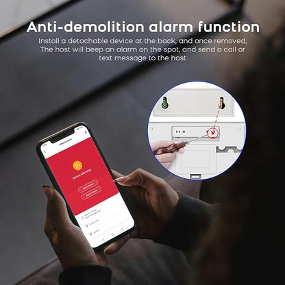 PGST WiFi Alarm System for Home Security,16 PCS Wireless Home Security System with DIY Expandable Door Alarm Sensor,Motion Detector,Tuya APP Instant Alerts for Villa,Apartment,No Monthly Fee