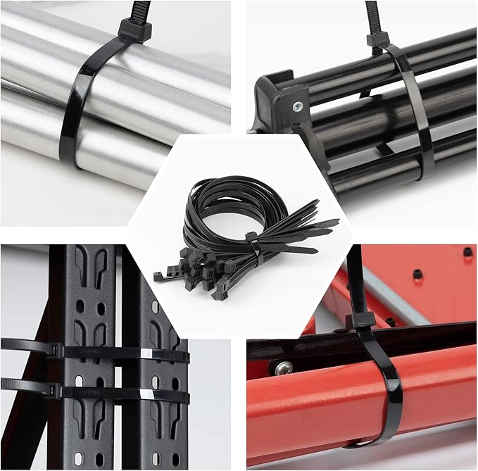 XINGO 31 inch Black Zip Ties Heavy Duty 40PCS, 250 LBS Ultra Strong Plastic Wire Ties, Large Cable Ties Extra Long Tie Wraps, Indoor and Outdoor UV Resistant