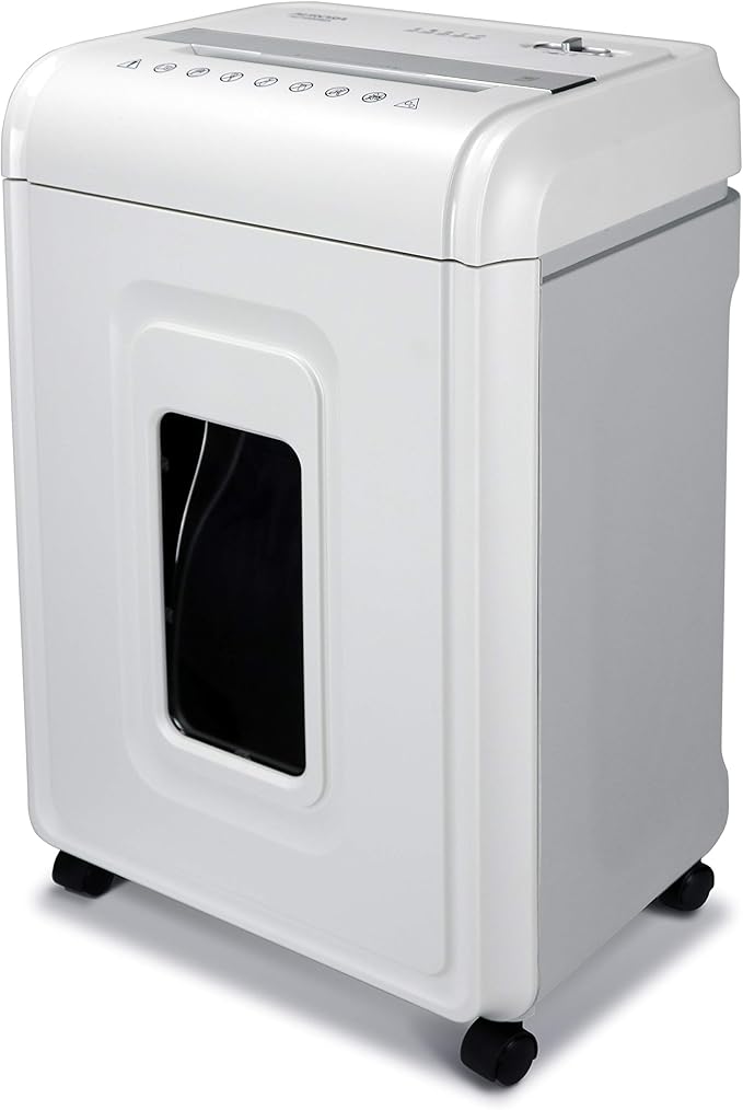 Aurora Heavy Duty High Security 16-Sheet Micro-Cut Shredder/Anti-Jam/60 Min Run Time/ 7-Gallon Pullout Basket and Casters, AU1680MA