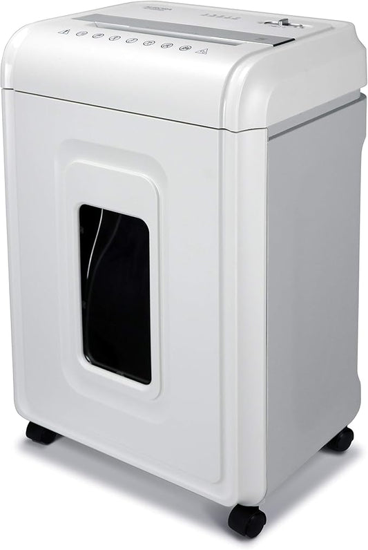 Aurora Heavy Duty High Security 16-Sheet Micro-Cut Shredder/Anti-Jam/60 Min Run Time/ 7-Gallon Pullout Basket and Casters, AU1680MA
