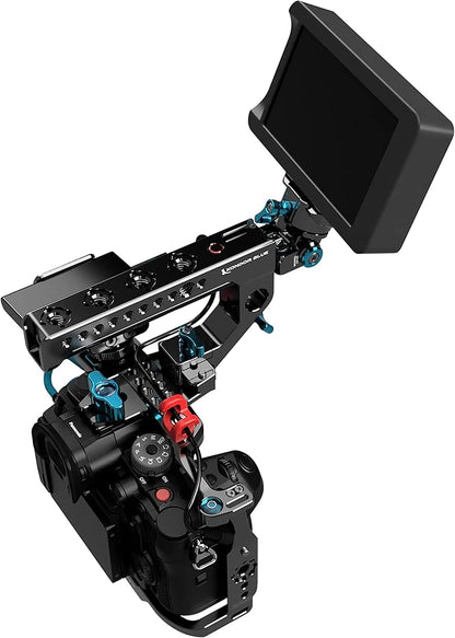 KONDOR BLUE x Armando Ferreira | MondoTies Cable Management Clips for Cameras | Cable organization, 1/4"-20 Mounted, Holds 2-3 cables, & Supports up to 20lbs of force (10-Pack) | Red