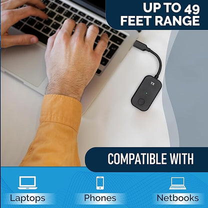 ClearClick Present+Share (USB-C Edition) - Wireless Presentation & Video Broadcasting System for Laptops & Smartphones (2 USB-C Transmitters, 1 HDMI Receiver)