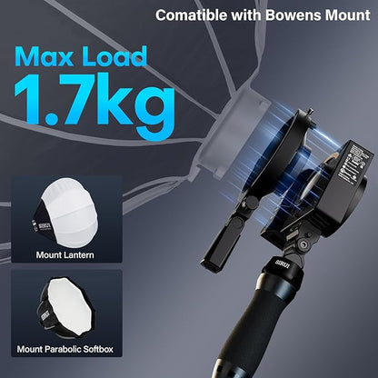 SIRUI Super Bulbs C150X Combo 150W LED Video Light, COB Portable Photography Camera Light Bi-Color 2800K-6500K with Bluetooth App Brightness Control Bowens Adapter Reflector Continuous Output Lighting