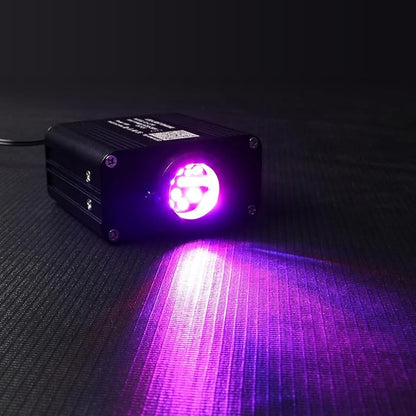 AZIMOM Small Size 16W Twinkle& Sound Activated Fiber Optic Light Source RGBW Light Box Engine Diver APP/Remote Control Music Sensor Mode for Car Home Star Ceiling Light Effect Decoration