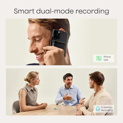 Plaud Note Pro AI Voice Recorder, Transcribe & Summarize with AI, App Control, Note Taker for Meetings & Calls, Supports 112 Languages, Ultra-Slim w/InstantView Display, Case Included, Silver
