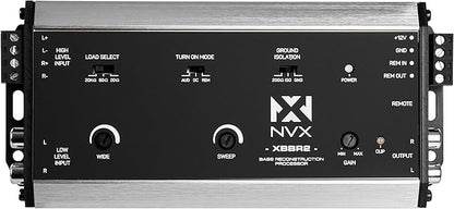 NVX XBBR2 X-Series 2-Channel Bass Restoration Processor and Line Output Converter with Impedance Matching and Remote Level Control