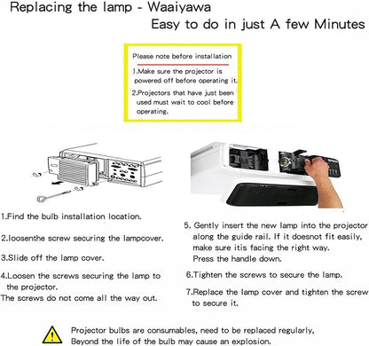 for Mitsubishi HC5500 Projector Lamp Assembly with Genuine Original Ushio OEM Bulb - 1 Year Warranty
