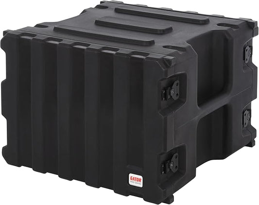 Gator Cases Pro Series 8U Rack Case with Standard 19" Depth, Roto Molded Made in USA (G-PRO-8U-19)