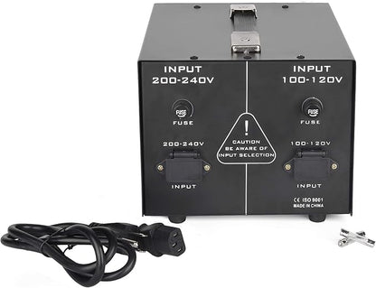 3000W ST-Pro Auto Step Up & Step Down Voltage Transformer Converter, Heavy-Duty AC 110/220V Converter with US Standard, Universal, Schuko AC Outlets & DC 5V USB Port by Goldsource [3-Year Warranty]