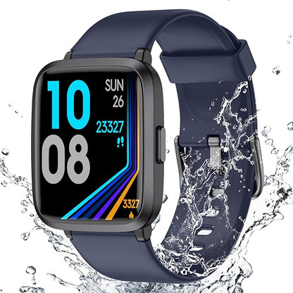 LIVIKEY Fitness Tracker Watch with Heart Rate Monitor, Activity Tracker with Pedometer, Sleep Monitor, Calories & Step Counter, IP68 Waterproof Smart Watches for Women Men Fitness Watch for Sports