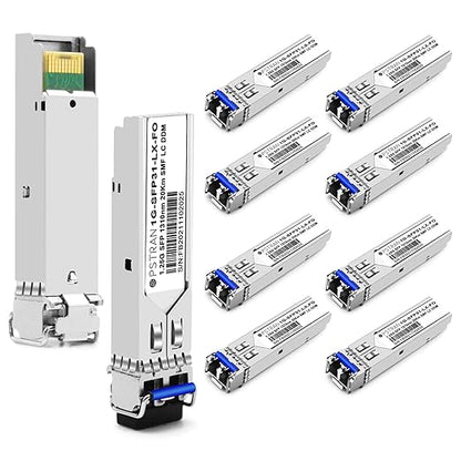 OPSTRAN 1000BASE-LX/LH SFP Optical Transceiver Module Compatible with Fortinet FN-TRAN-LX FG-TRAN-LX FR-TRAN-LX 1G SFP 1310nm 20km DDM Duplex LC SMF 10 Pack
