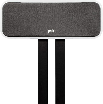 Polk Signature Elite ES30 Center Channel Speaker, Home Theater Speakers, Hi-Res Audio Certified, Dolby Atmos & DTS:X Compatible, 1" Tweeter & Two 5.25" Woofers, Dual Power Port Bass, Stunning White