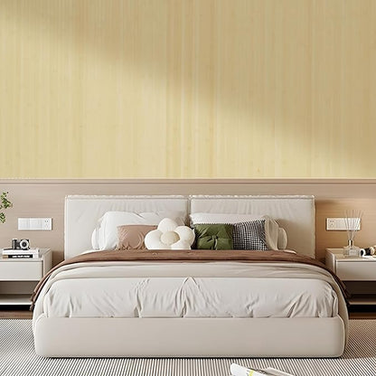 OUZUGIE 2 Pack 96x48 Inch Natural Bamboo Wall Panel – Raw Pole Wrap Paneling for Walls, Ceilings, Cabinets, Furniture – Ideal for Bedroom, Living Room & Office DIY Decor