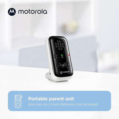 Motorola Nursery Baby Monitor, 1000ft Range PIP10 Audio Only, No WiFi Needed, Cry Detection, Alert Light, Portable Parent Unit for Easy Monitoring