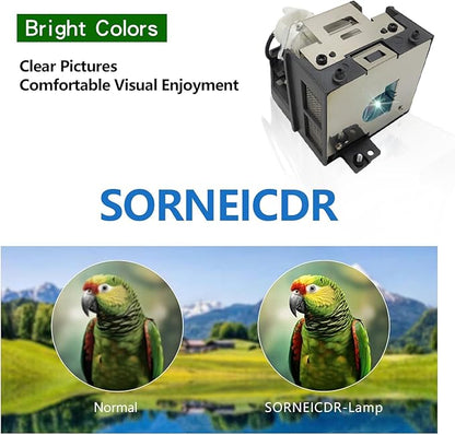 SORNEICDR AN-100LP Replacement Projector Lamp Bulb Compatible with Sharp XR-105/10S 10X/11XC/20S/20X/HB007/HB007X;XG-MB50X/MB50XL/MB55/MB55X/MB65/MB65X/MB67/MB67X;XV-Z3100/Z3000/Z100, with Housing