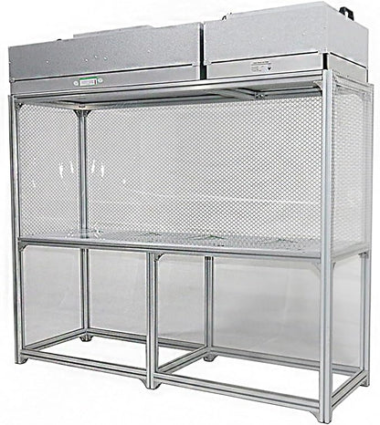 BEILOCKERY 110V Vertical Laminar Dust Free Workshop with HEPA Filter, 70.86"×23.62" Aluminum Air Flow Clean Bench, for Phone Repair Workshop, Laboratory Use
