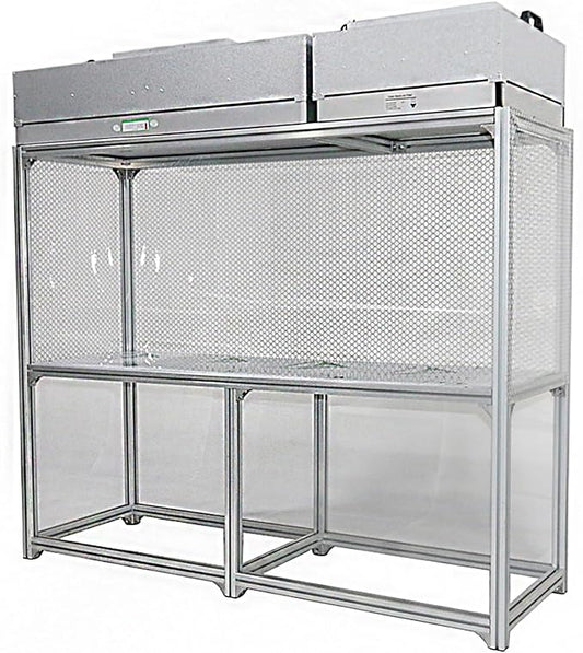 BEILOCKERY 110V Vertical Laminar Dust Free Workshop with HEPA Filter, 70.86"×23.62" Aluminum Air Flow Clean Bench, for Phone Repair Workshop, Laboratory Use