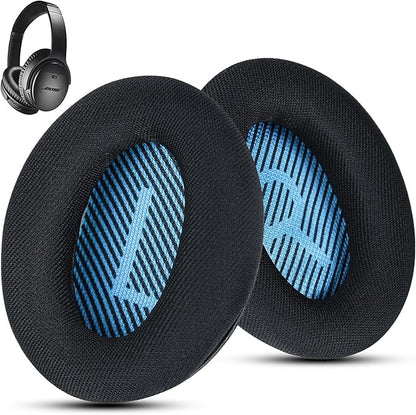 Fabric Comfort -Wzsipod Ear Pads for Bose QuietComfort 35/Qc35ii Headphones, Compatible with QC45 QC25 QC2 QC15 & More Series, Replacement Exclusive Styles, s1