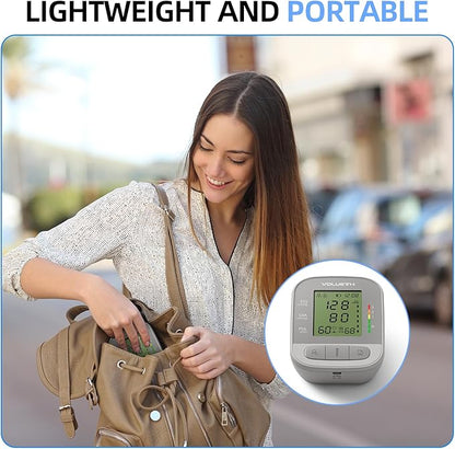 VOLUETH Upper Arm Blood Pressure Cuff, Blood Pressure Monitor for Kids & Adult, Small Cuff 7"-9"，Medium/Large Cuff 9"-17"，Perfect for Health Monitoring