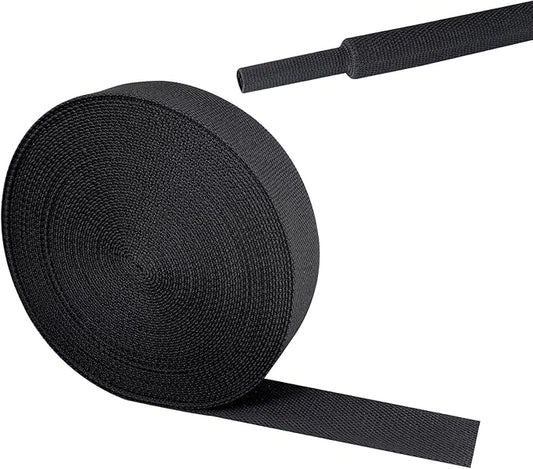 Sonoreboom 2 in 1 Heat Shrink Braided Sleeving Fabric Tubing-Ideal fit Irregular Shape Hose/Cable/Wire (3/4"(19mm), 32FT)