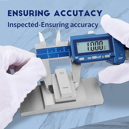 Dasqua 6”/150mm IP67 Absolute Origin Digital Caliper, Stainless Steel, Accuracy ±0.001”/0.02mm, Resolution 0.0005"/0.01mm/1/128, Water/Coolant/Dust Protection, in/mm/Fraction Conversion