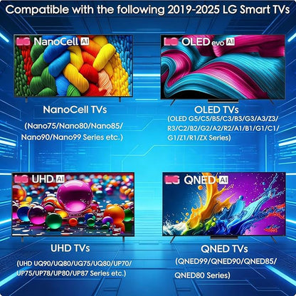 Universal Magic Remote Compatible with LG TV Remote replacment, LG Magic Remote MR25GN 2025 Includes AI, Pointer, Alexa Voice