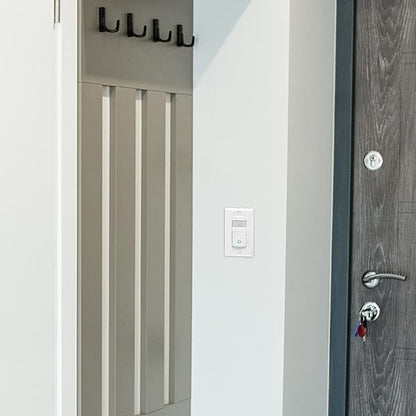 Maxxima Occupancy Vacancy Motion Sensor PIR Wall Switch, 3-Way or Single Pole Wall Plate Included, Commercial or Residential, 120-277V