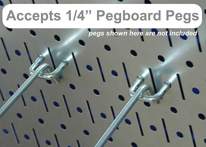 Wall Control Pegboard Organizer 4 ft. Metal Pegboard Standard Tool Storage Kit with Black Toolboard and Blue Accessories