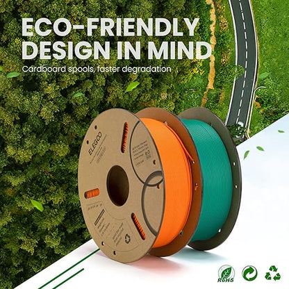 ELEGOO PLA Filament 1.75mm Black 10KG, 3D Printer Filament Bulk Dimensional Accuracy +/- 0.02mm, 10 Pack 1kg Cardboard Spool(2.2lbs) 3D Printing Filament Fits for Most FDM 3D Printers