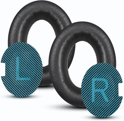 Headphones Replacement Ear Pads, Sheepskin Ear Cushions for Bose AE2/QuietComfort 15/QC25 Improved Durability, Ear Pads Cushions with High-Density Foam, Thickness and Sound Isolation -Black